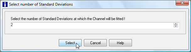 trend channel select standard deviation