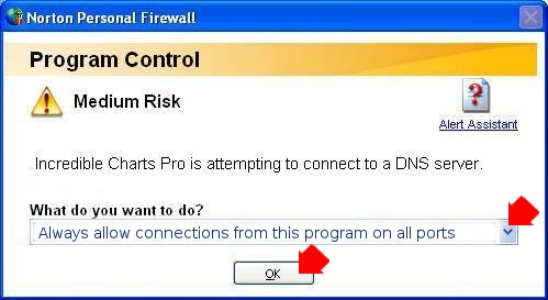 allow connections from this program